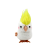 Jumping Parrot Wind-Up Plush Toy Decoration White