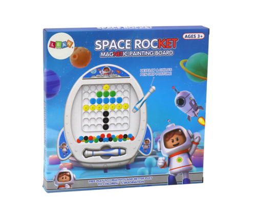 Magnetic Board Space Rocket 7 Designs Pen