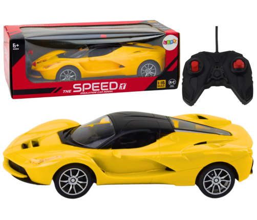 Radiovadāmā mašīna ar pulti  Sports Car Yellow