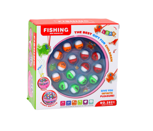 Game Fishing Rods Lights Sounds Pink