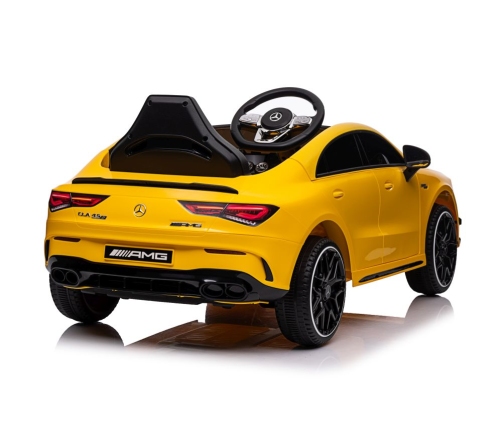 Elektriskā sporta automašīna bērniem Mercedes CLA 45s AMG Yellow