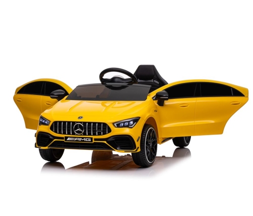 Elektriskā sporta automašīna bērniem Mercedes CLA 45s AMG Yellow