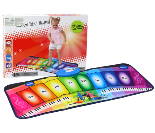 Educational Musical Dance Mat Rainbow Piano