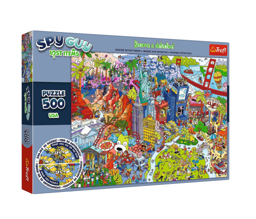 Spy Guy Lost Items puzzle 500 pcs. USA Trefl 37480