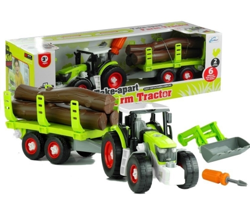 Assembly Tractor with Trailer for Wood 43 cm