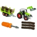 Assembly Tractor with Trailer for Wood 43 cm