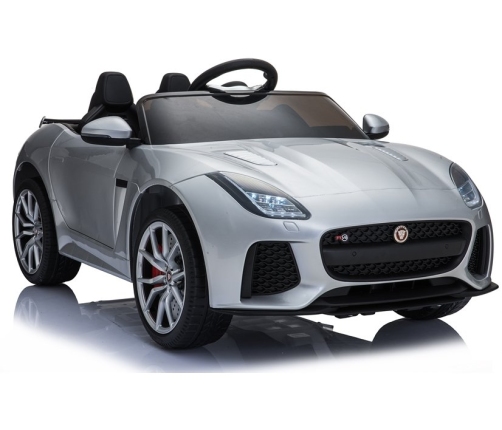 Электрический спортивный автомобиль для детей Jaguar F-Type Silver Painting