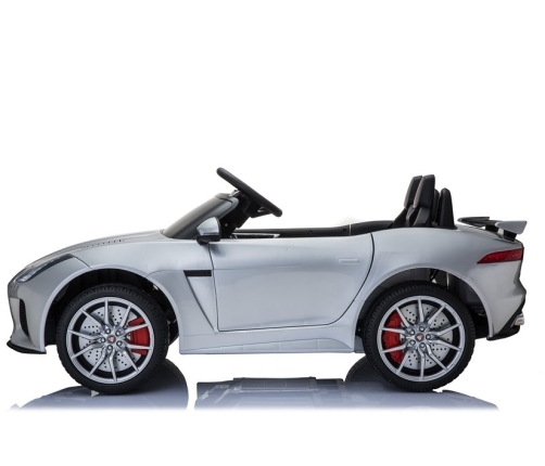 Электрический спортивный автомобиль для детей Jaguar F-Type Silver Painting