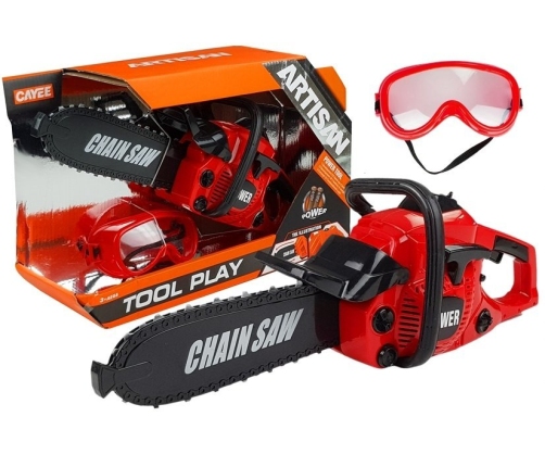 Little Lumberjack Set Chainsaw with Safety Glasses