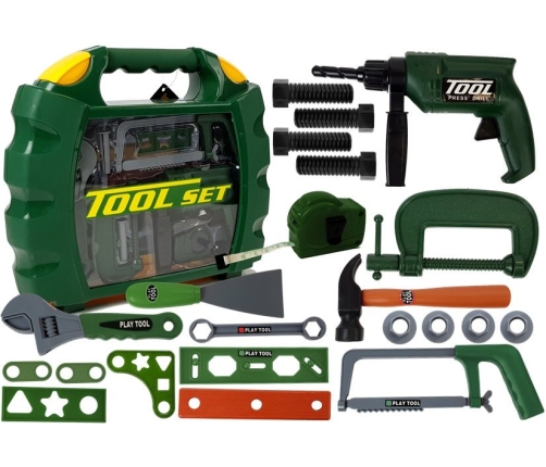 DIY Tool Kit in a Suitcase Green