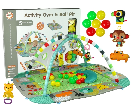 Interactive Educational Baby Pool Mat 5in1 with Balls Tigger