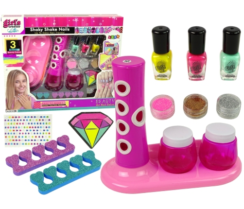 Nail Painting Set Nail Glitter Dispenser Nail Lacquer Stickers