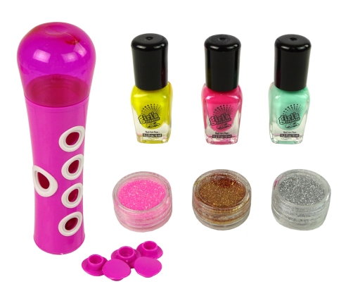 Nail Painting Set Nail Glitter Dispenser Nail Lacquer Stickers