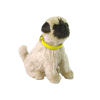 Interactive Plush Dog Soft fur Breed Mops