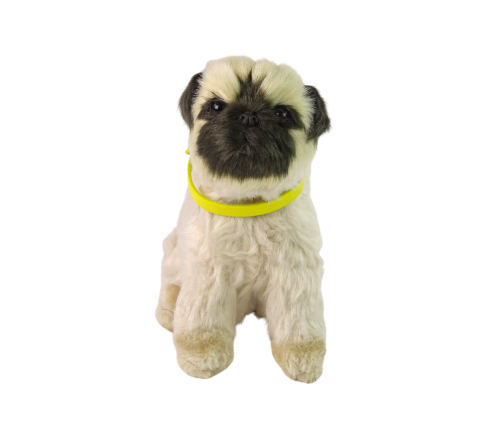 Interactive Plush Dog Soft fur Breed Mops