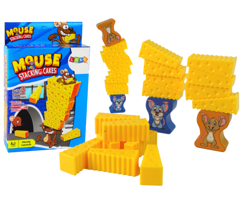 Cheese Tower Hungry Mouse Skill Game  Build a Cheese Tower