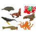 Marine Animals Fish Large Set Figures and Accessories 24 pcs.