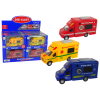 Car Rescue Vehicle Police Fire Brigade Friction Drive 3 Models