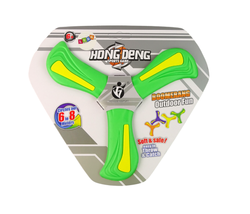 Boomerang Flying Disc Thrower Green For Kids