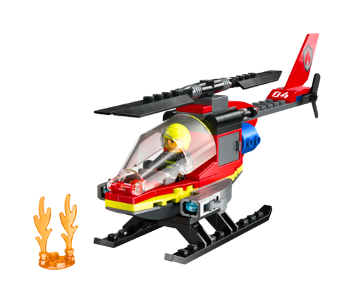 LEGO CITY Bricks Fire Rescue Helicopter 85 Pieces 60411