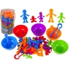 Colour Sorting Toy Educational Family People 40 Pieces