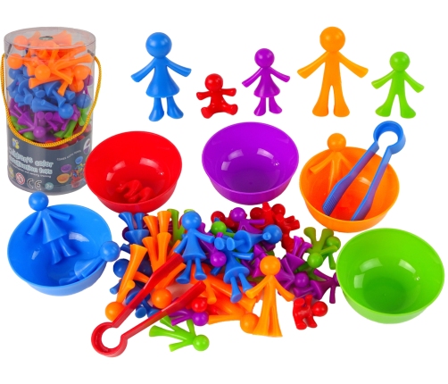 Colour Sorting Toy Educational Family People 40 Pieces