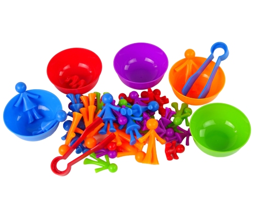 Colour Sorting Toy Educational Family People 40 Pieces