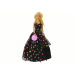 Lucy Doll, Black Polka Dot Dress, Long