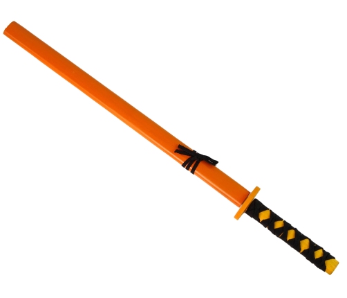 Wooden Sword Orange Prop For Knight 73 cm