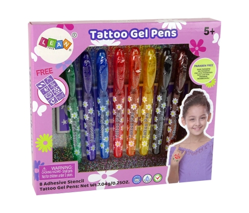 Tattoo Set Colored Markers