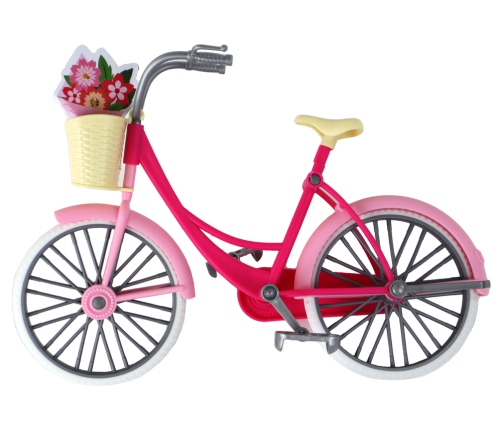 Anlily Cyclist Doll Pink Bicycle Set