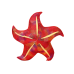 Mascot Plush Starfish Red Pillow 20 cm