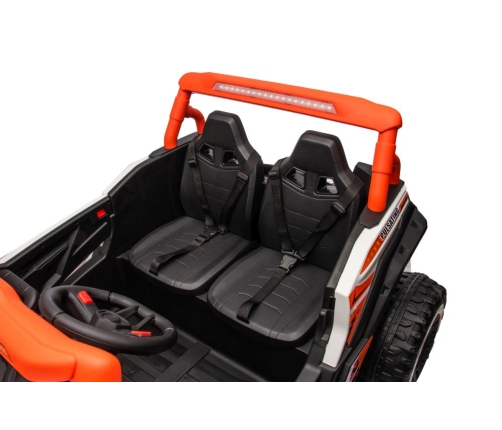 Divvietīgs bērnu elektromobilis Bagijs NEL-913 4x4 24V Orange