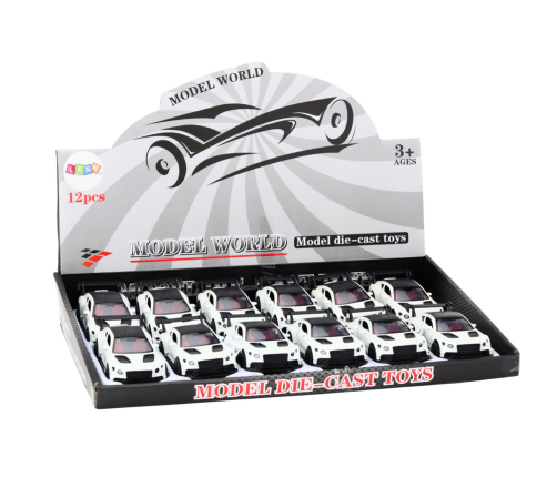 Car Sports Car 1:32 Friction Drive Pearl White