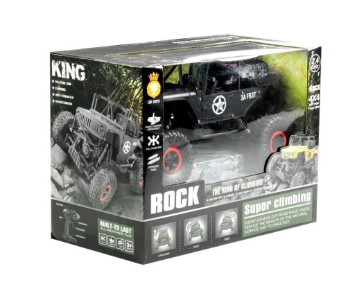 R/C Monster Car Jeep 1:18 Black