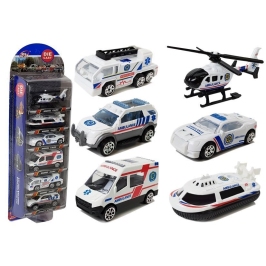 Ambulance Vehicle Set 1:64 6 Pieces