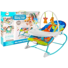 Cradle Rocker Chair 2 in 1 Feeding Chair Blue