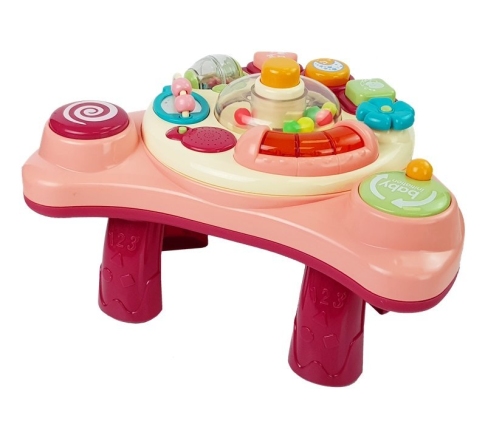 Interactive Baby Table Music Animal Sounds Red