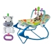 Rocking Chair 2in1 Blue Zebra Sounds Vibration