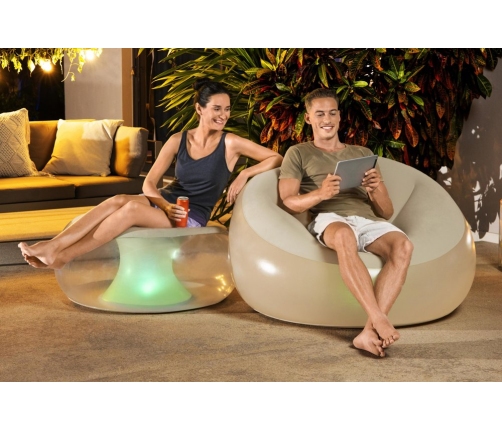 Bestway 75086 inflatable illuminated armchair 102 x 97 x 71 cm