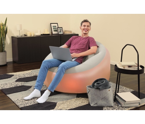 Bestway 75086 inflatable illuminated armchair 102 x 97 x 71 cm