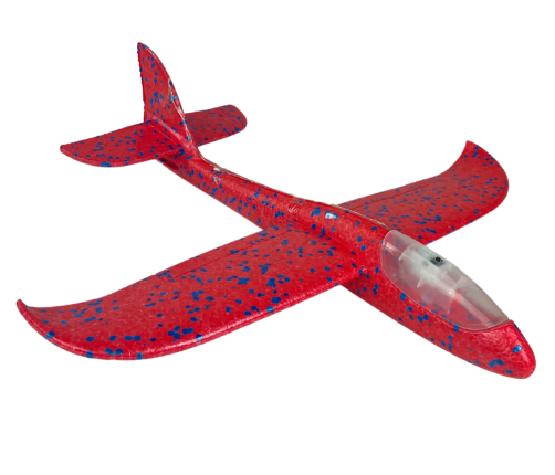 Large Styrofoam Glider Plane Red