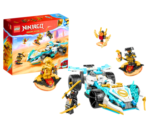 LEGO NINJAGO ZANE'S Race Car Dragon Power SPINJITZU 307 Pieces 71791