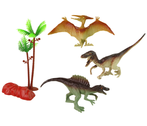 Set of Dinosaurs Figurines Accessories 8 Pieces.