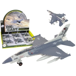 Airplane Friction Drive Lights Sounds 1:72 Gray