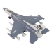 Airplane Friction Drive Lights Sounds 1:72 Gray