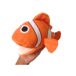 Plush Mascot Fish Clownfish Orange Puppet 25 cm