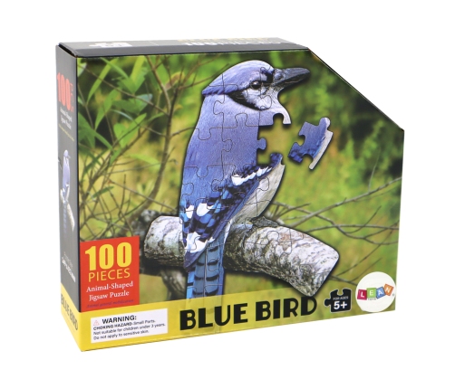 Puzzle 100 Pieces Blue Bird Animals Theme