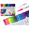 Set of 36 multi-colored double-sided markers in an organizer