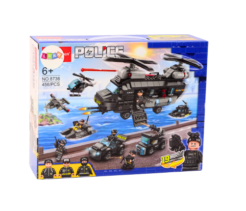 Construction Bricks Special Service Police 456 pcs. Set